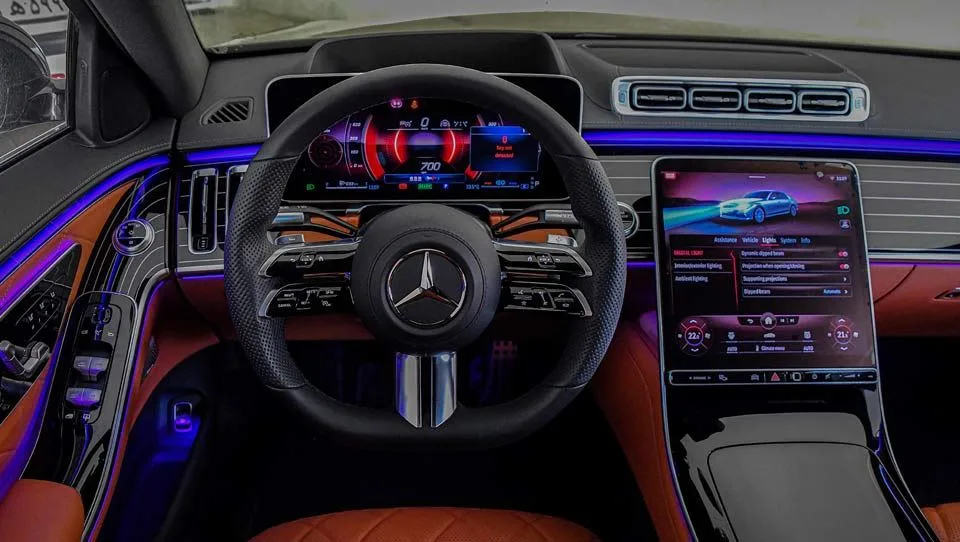 آپشن های مرسدسبنز S500 اتاق W223